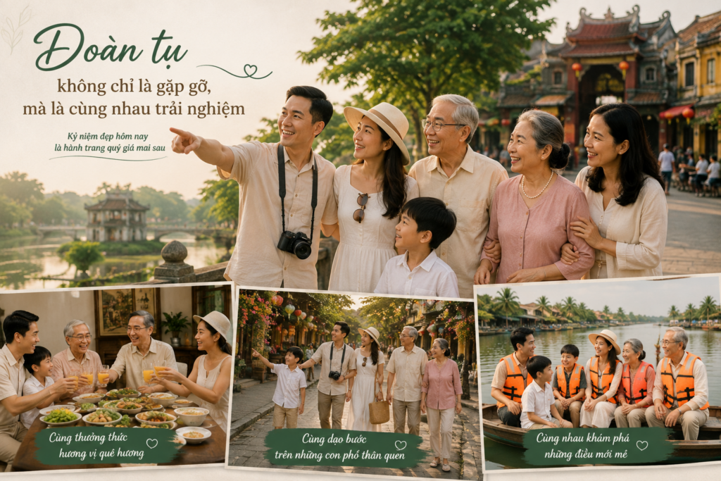 Đoàn tụ không chỉ là gặp gỡ, mà còn để cùng nhau trải nghiệm